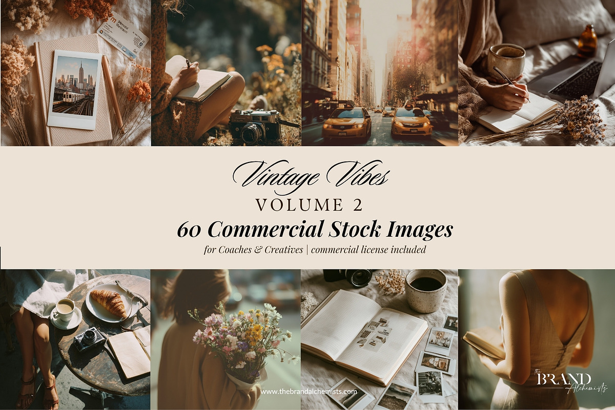 Vintage Vibes Stock Images Vol 2, a Business Photo by The Brand Alchemists (Photo 1 of 10)