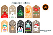 Christmas Labels, a Decorative Illustration by Believe Creatives (Thumbnail 1 of 4)