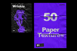 Wrinkle Paper Mockup Vintage