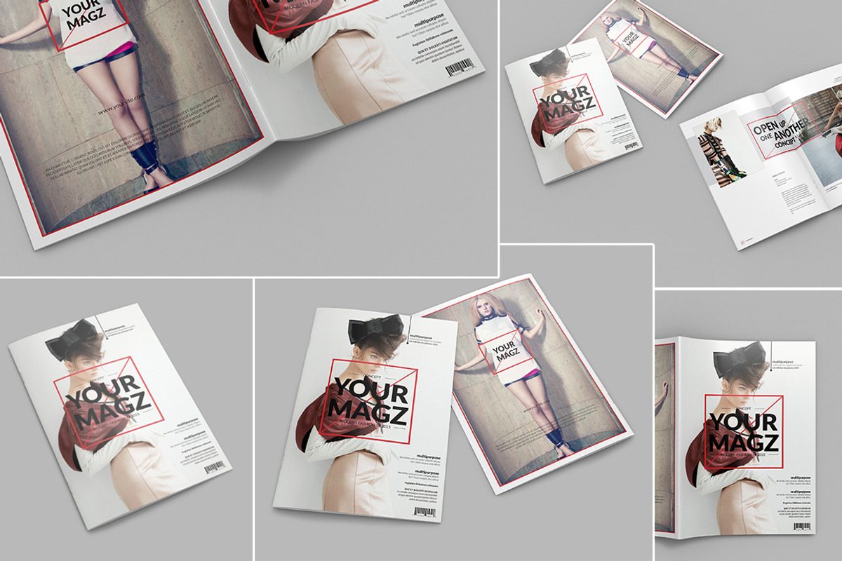 Brochure / Magazine PSD Mock-Ups, a Print Template by simuradi (Photo 3 of 5)