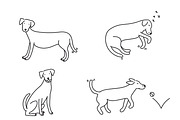 Cute doodle dogs (big collection), an Animal Illustration by Liz Pengilley Studio (Thumbnail 15 of 23)