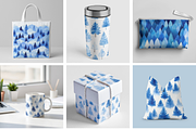 Blue Forest Watercolor, an Illustration by Mashimara (Thumbnail 2 of 5)