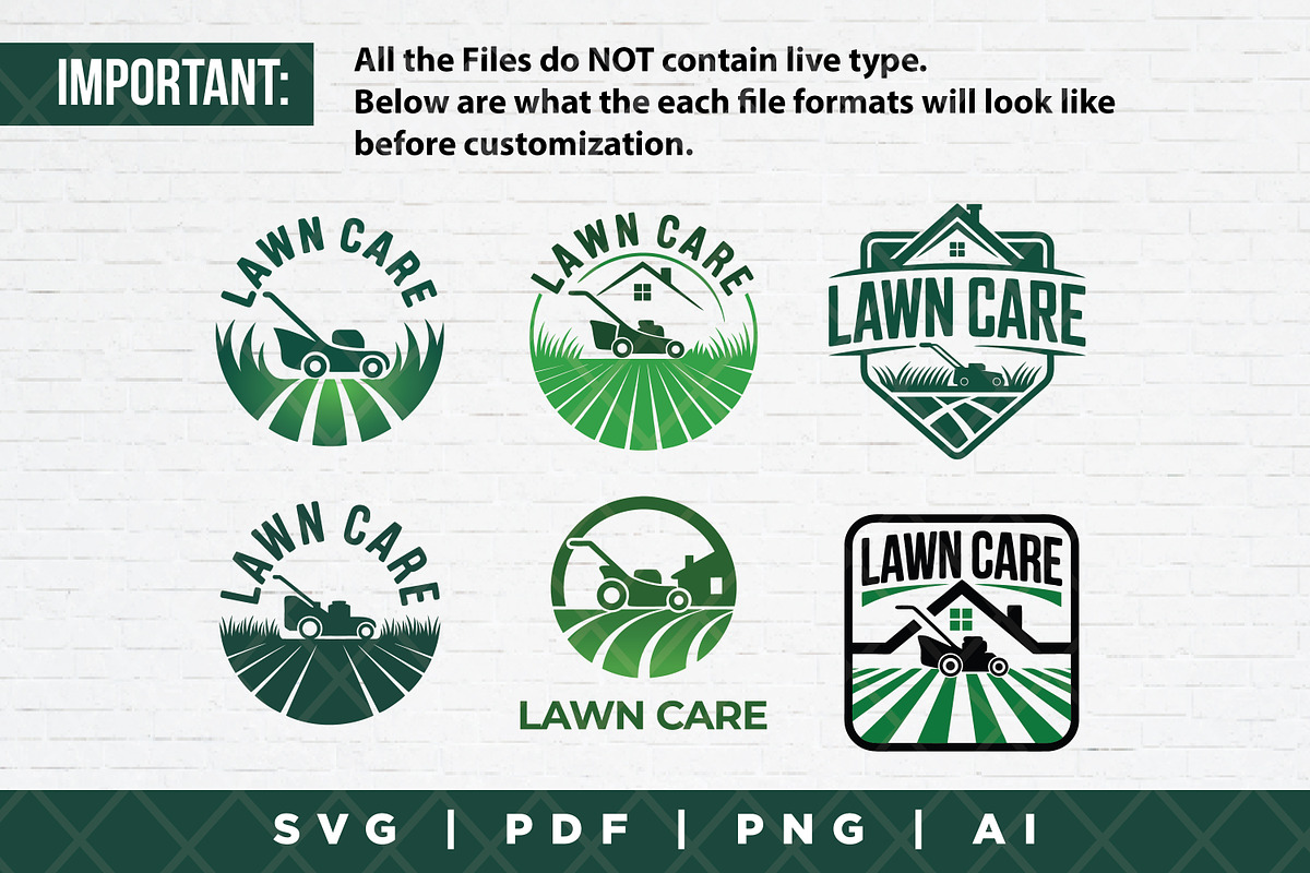 12 Professional Lawn Care Logo Set, a Branding & Logo Template by Guavanaboy (Photo 3 of 4)