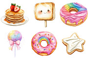 Watercolor Sweets Clipart, an Illustration by Watercolor design (Thumbnail 4 of 5)