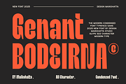 Genant Bodeirna - Modern Condensed, a Sans Serif Font by MaikoHatta (Thumbnail 1 of 10)