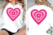 Faux Yarn Crochet Valentine Heart, an Illustration by Craft Nest (Thumbnail 3 of 8)