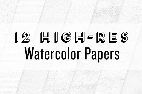 12 High-Res Watercolor Papers preview 6