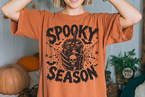 Spooky Season Gothic Halloween PNG, a Seasonal Illustration by Libby Wishes