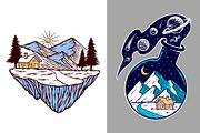 25 in 1 Bundle - Beach & Mountain, a Seasonal Illustration by gunaonedesign (Thumbnail 18 of 21)
