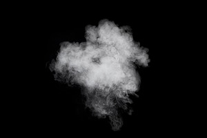 Smoke on Black Background