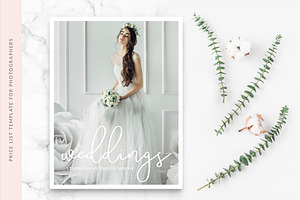PRICE SHEET PHOTOGRAPHY TEMPLATE