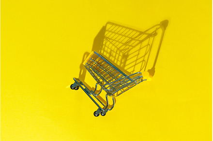 Shopping cart from a supermarket on, a Food & Drink Photo by darksoul72