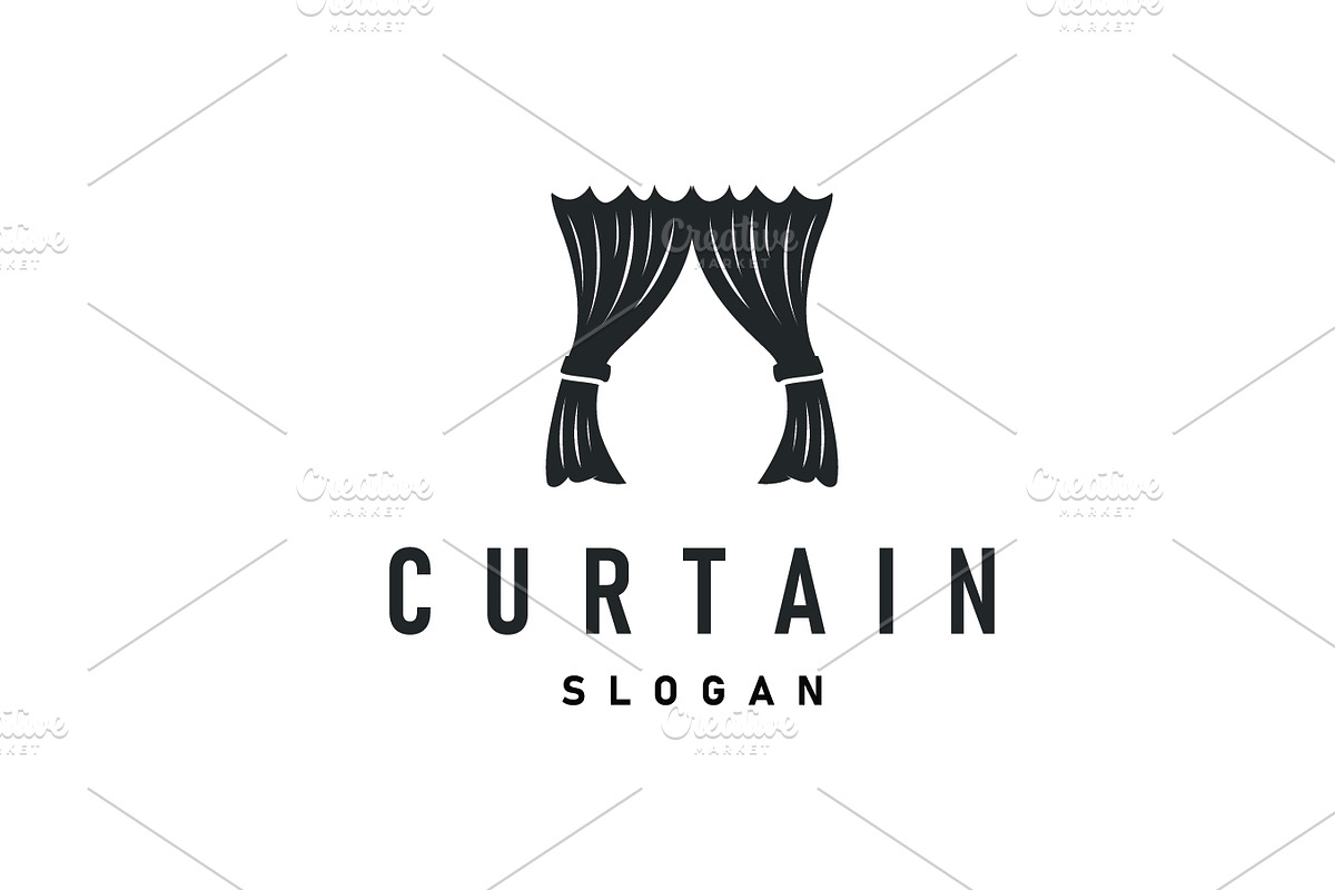 home decoration design curtain logo, a Branding & Logo Template by Maylianaw28