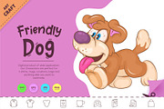 Friendly Cartoon Dog. Clipart., an Animal Illustration by KENO Mascots (Thumbnail 1 of 3)