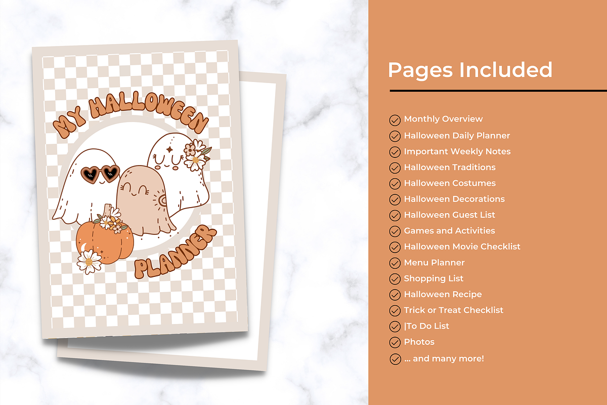 2023 Retro Halloween Planner, a Templates & Theme by Jennifer Magri Templates (Photo 3 of 9)