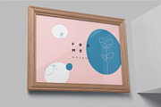 Rectangle Wooden Frame Mockups, an Advertising Mockup by megostudi0 (Thumbnail 2 of 6)