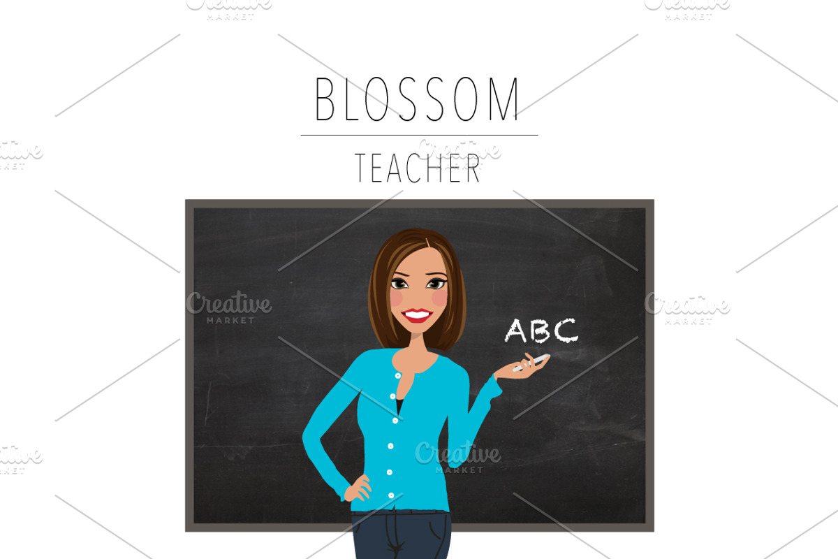 Teacher Portrait Creator | Clip Art, an Education Illustration by Lauren Lesley Studio (Photo 4 of 33)