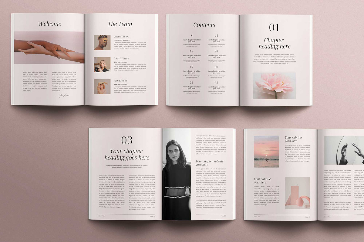 ROSE | Canva eBook Template, a Magazine Template by Sierra Creative Studio (Photo 3 of 13)