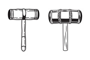 Croquet Mallet Vector Illustrations, an Object Graphic by Billah Hub (Thumbnail 1 of 2)