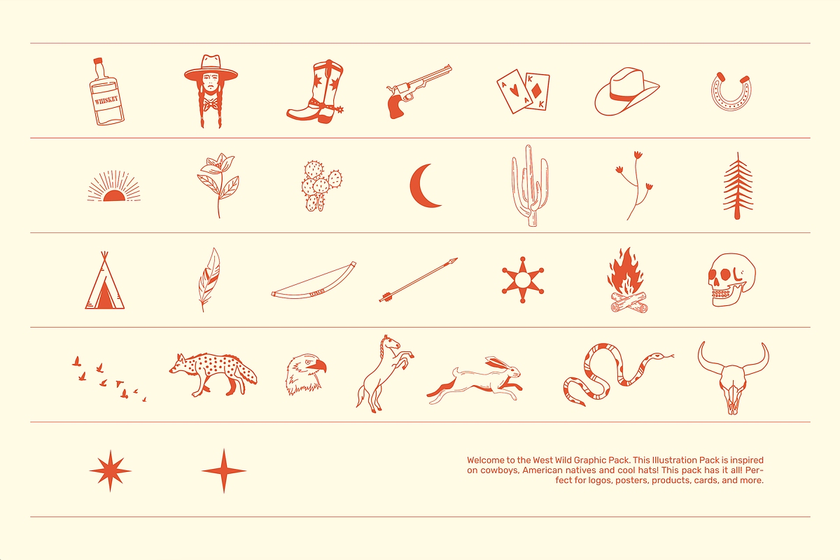 Wild West · Cowboy Illustrations, an Animal Illustration by BluWisp (Photo 3 of 6)