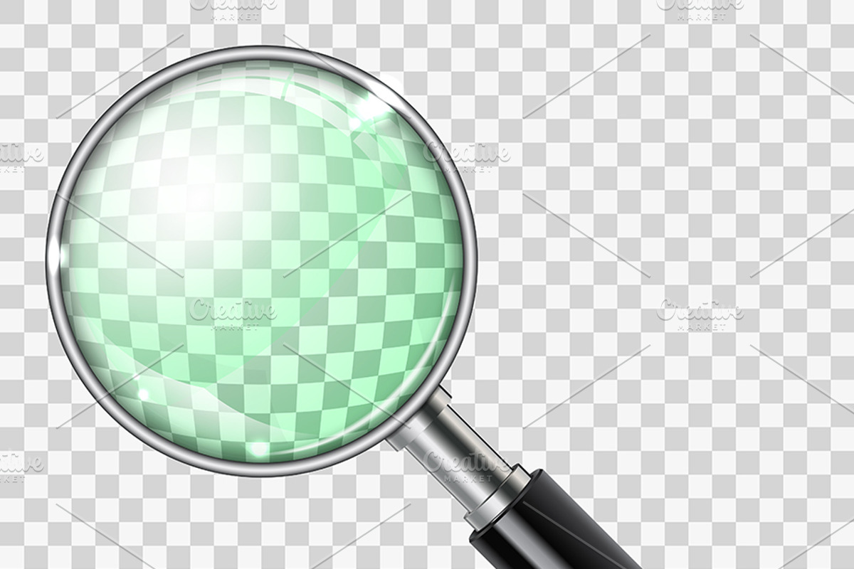 Magnifying Glass Search Concept, a Food Illustration by TAlex (Photo 2 of 6)