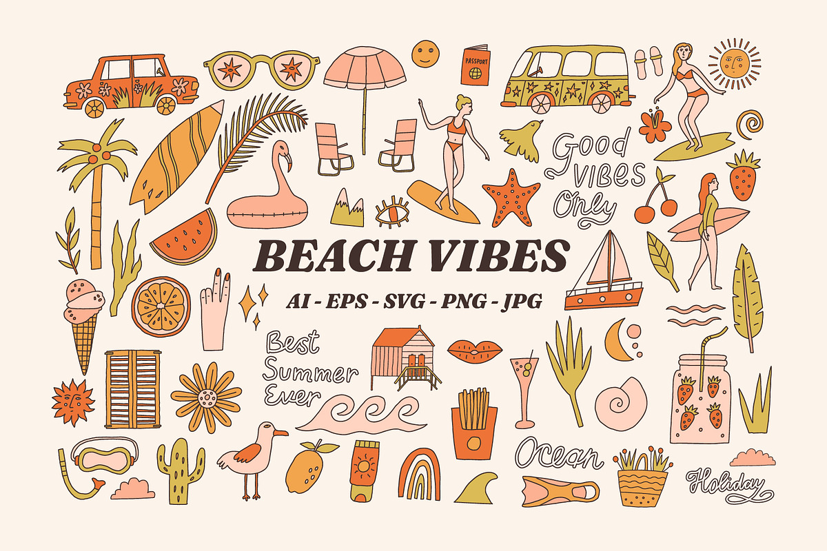 Beach Vibes, an Object Graphic by AnkaDrozd (Photo 1 of 16)