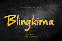 Blingkima– Handwritten Font