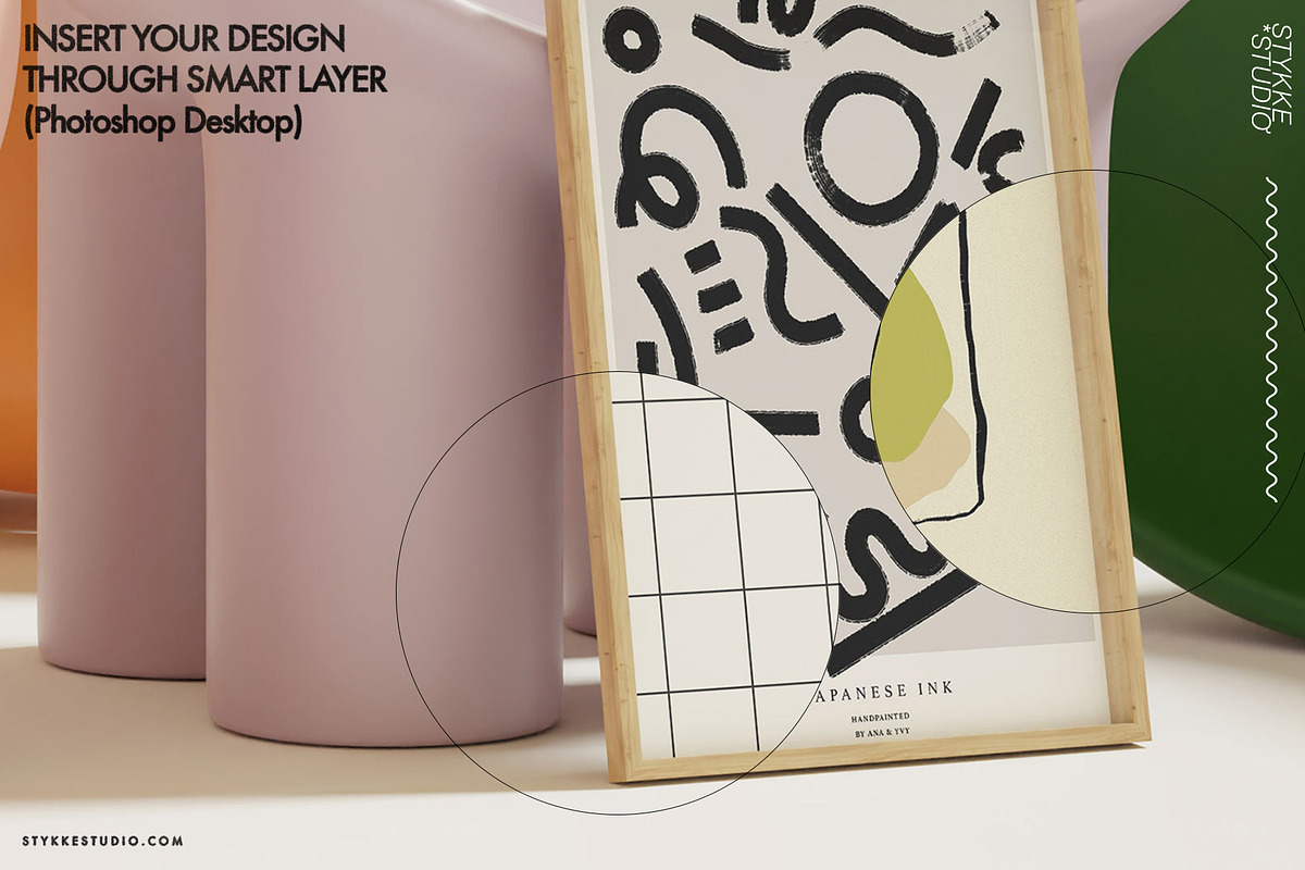 THE POP-UP | colorful frame mockup, an Advertising Mockup by Stykke Studio (Photo 4 of 5)