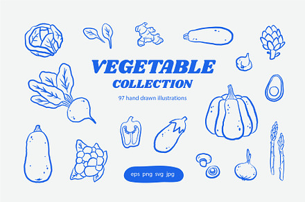 Vegetable Collection, a Food Illustration by Sweet Corner
