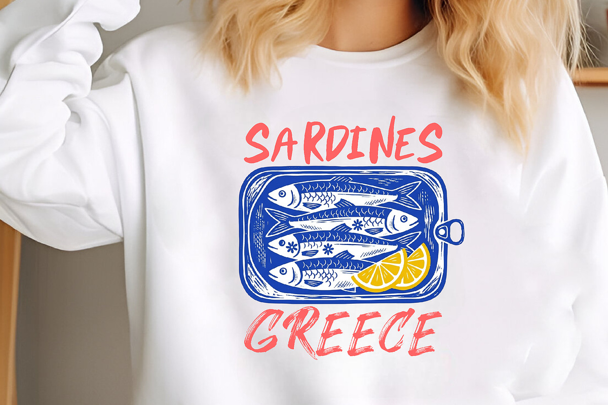Summer Sardines Greece PNG, a Seasonal Illustration by Canvas Craft (Photo 2 of 7)
