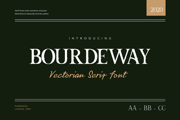 Bourdeway Decorative Serif Font preview 7