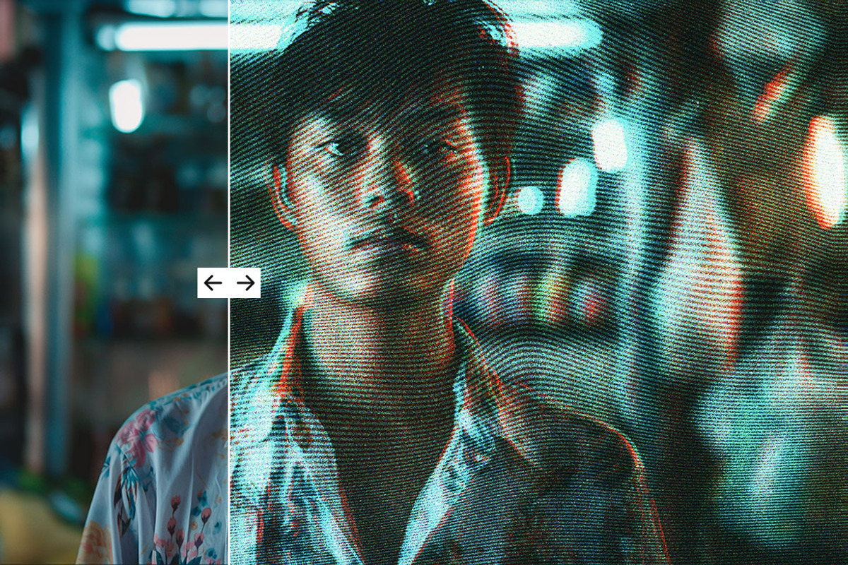 VHS Tape Retro Photo Effect, a Layer Style Add-On by dokudokunomi (Photo 3 of 5)