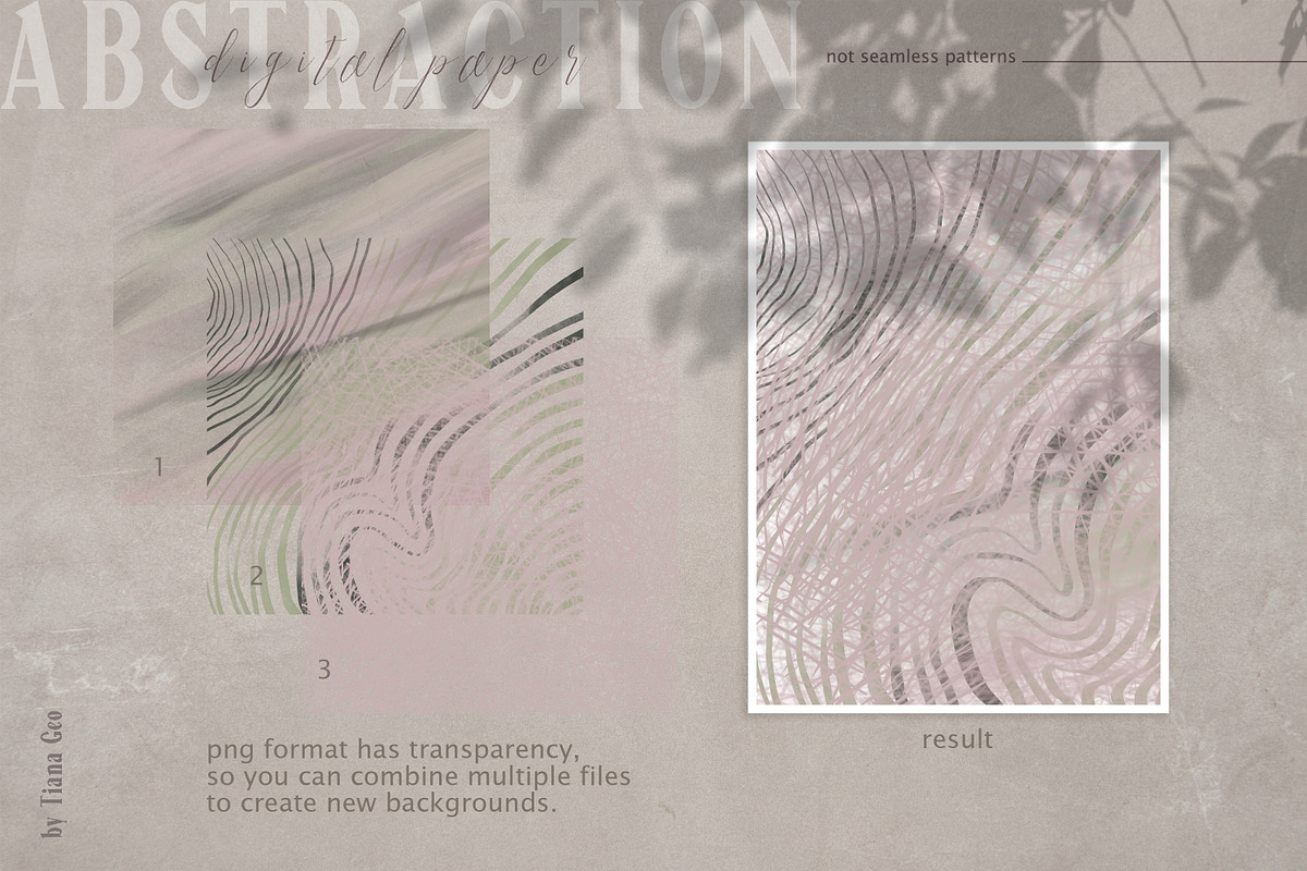 Abstract digital paper pack, a Texture Graphic by Tiana Geo (Photo 14 of 16)