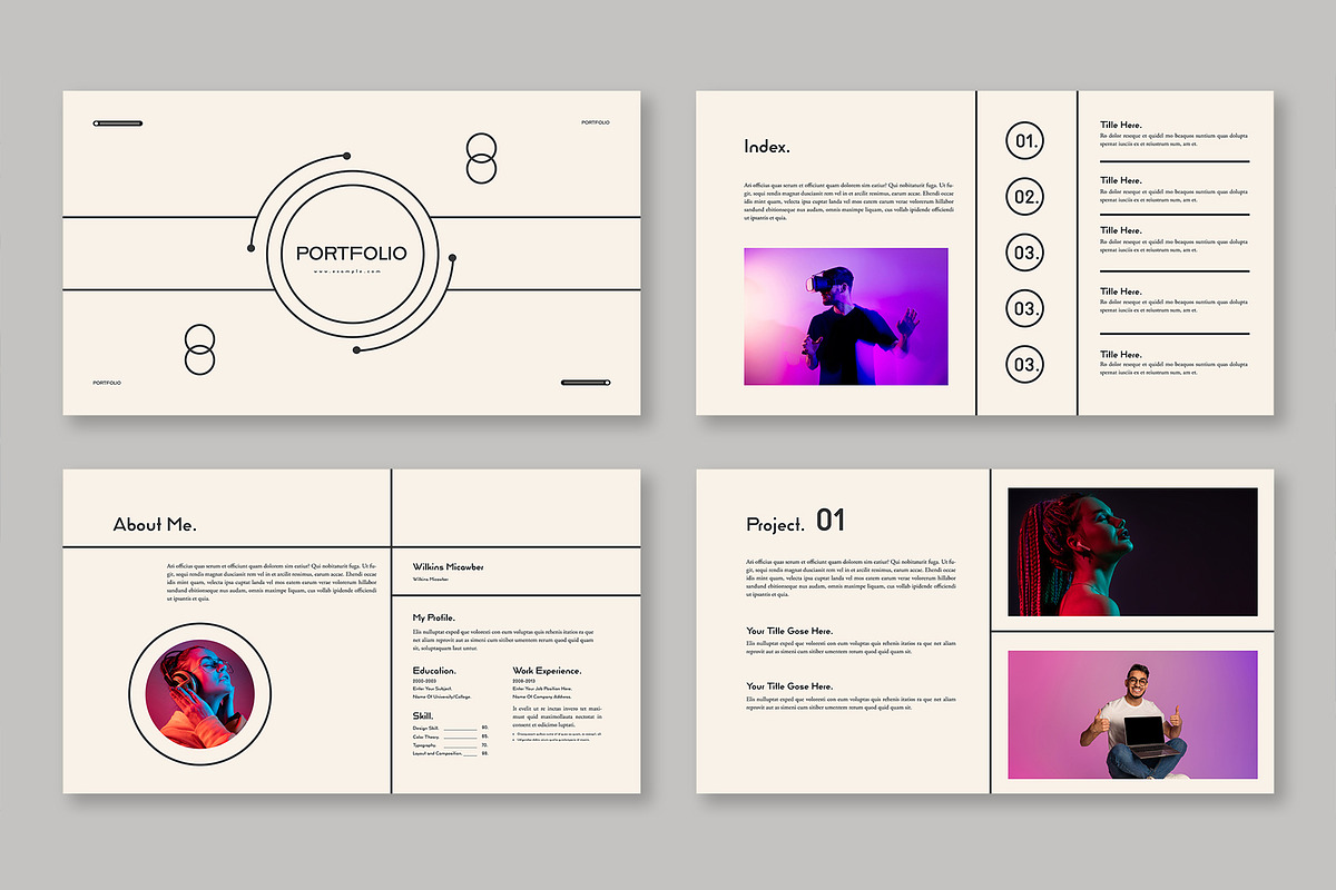 Portfolio Presentation Template, a Presentation Template by Mighty-Slide (Photo 2 of 5)