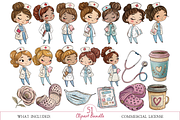 Watercolor Medical Clipart Bundle, an Illustration by MockupWizard (Thumbnail 3 of 5)
