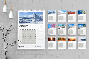 2025 Calendars Layout, a Stationery Template by MightyDesign