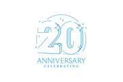 Anniversary 20. 3d number twenty, a Decorative Illustration by Sunny (Thumbnail 1 of 2)