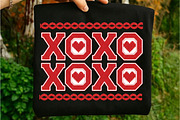 XOXO Yarn Png, Valentine's Day Png, an Illustration by Libby Wishes (Thumbnail 1 of 8)