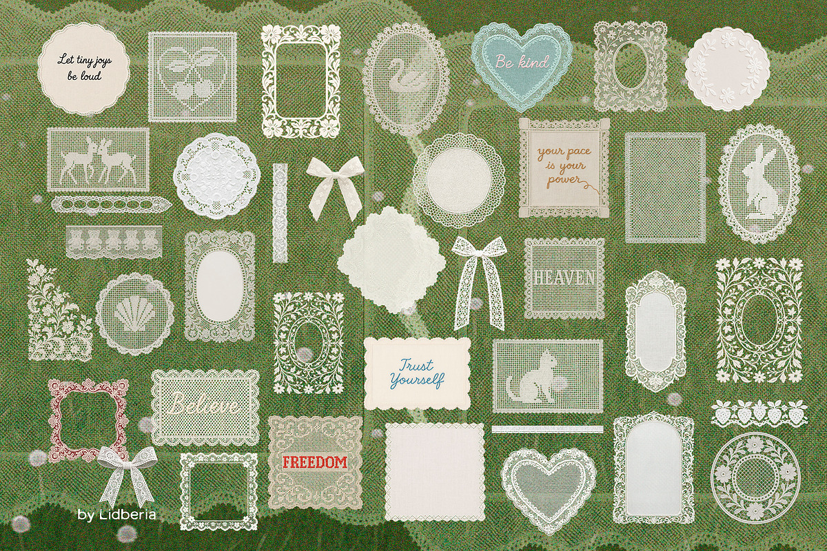 Lace Cottagecore Collection, an Object Graphic by Lidberia (Photo 3 of 10)