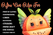 Watercolor Papaya Fruit Clipart,, an Illustration by CreationArt (Thumbnail 9 of 9)