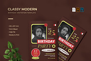 Classy Brown - Birthday Invitation, a Print Template by VUNIRA (Thumbnail 1 of 2)