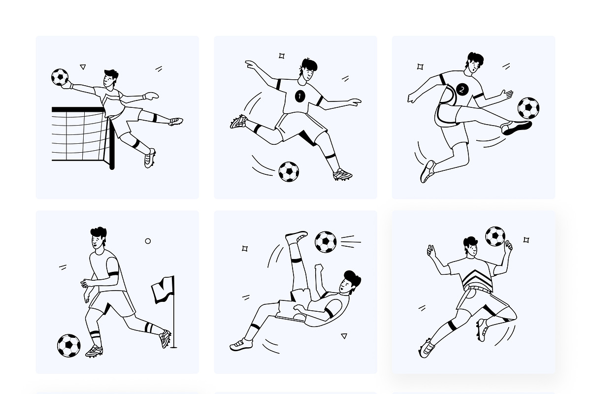 Flat Soccer Illustrations, a Sport Illustration by Vectors Market (Photo 10 of 11)