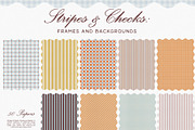 Stripes & Checks: Frames Backgrounds, a Texture Graphic by Purple (Thumbnail 13 of 15)