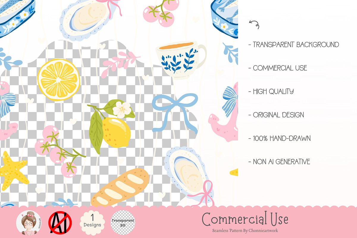 Cute Fisherman Seamless Pattern, a Pattern Graphic by Chonnieartwork (Photo 2 of 5)