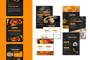 Canva Recipe Cookbook ebook Template, a Magazine Template by TheBrightGrap