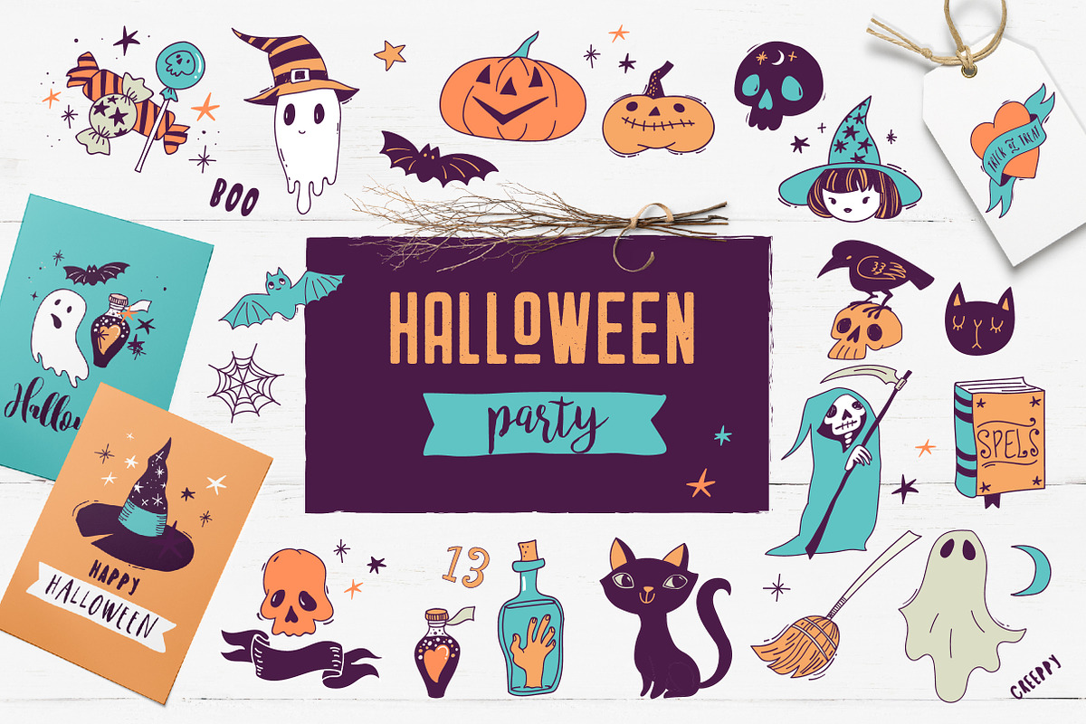 Halloween Party Collection, a Texture Illustration by Marish (Photo 1 of 7)