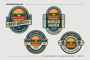 Badge Logo or Burger Fast Food Badge, a Branding & Logo Template by C-Kav (Thumbnail 1 of 5)