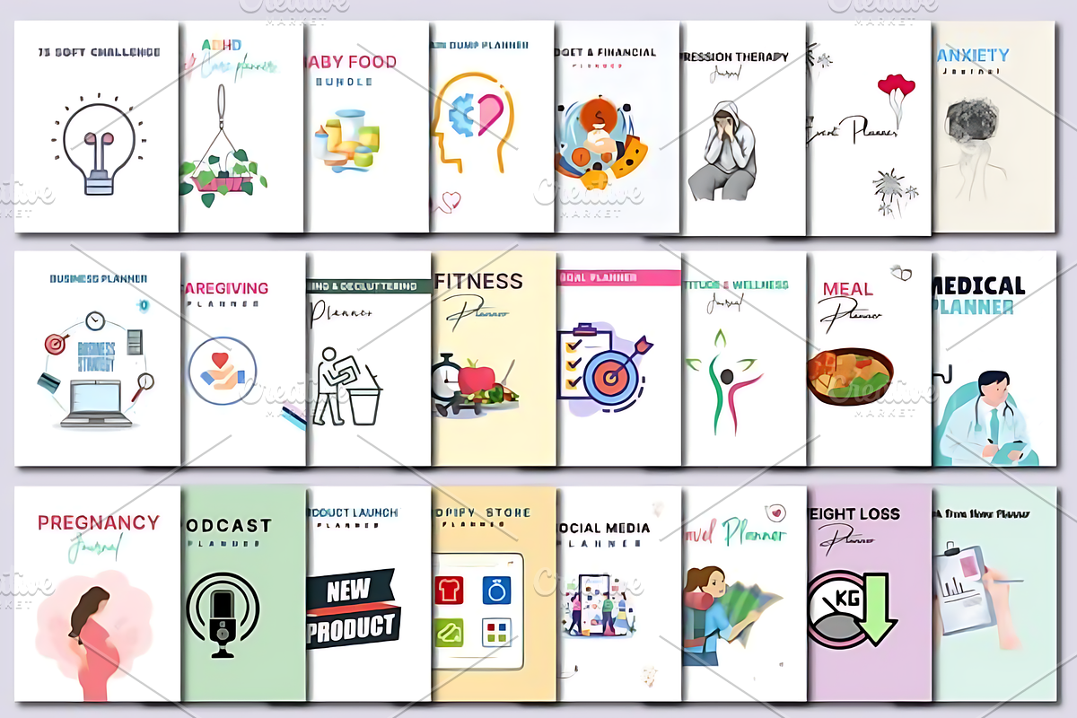 60+ Editable Canva Planners Template, a Marketing Template by Design Station (Photo 2 of 3)