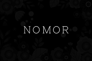 Nomor Serif Typeface