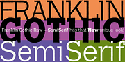 Franklin Gothic Raw Semi Serif, a Sans Serif Font by Wiescher-Design (Thumbnail 1 of 6)